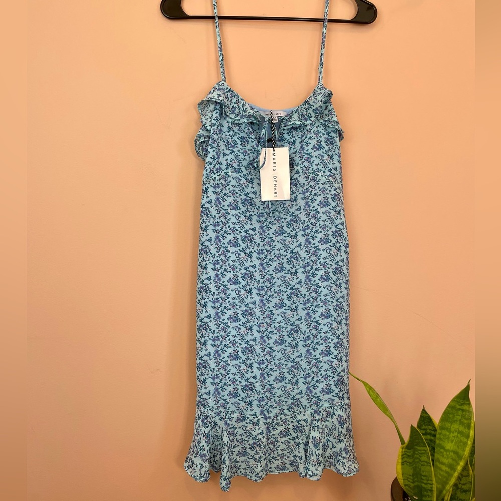 Naked Zebra Floral Blue Sundress